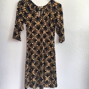 Zen Knits 3/4 sleeve Stretchy midi Dress
